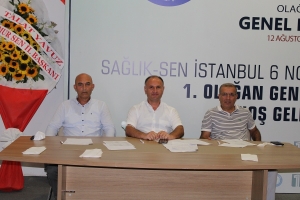 Sağlık-Sen İstanbul 6 Nolu (AÇSH) Şube Başkanlığının 1. Olağan Genel Kuruluna Katılım Sağladık