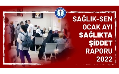 Sağlık-Sen Ocak Ayı Sağlıkta Şiddet Raporu / 2022