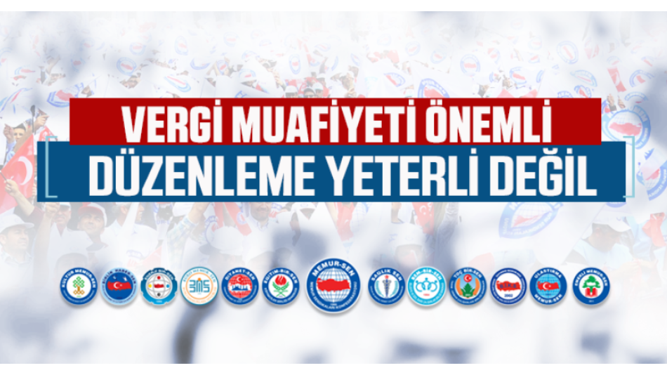 Vergi Muafiyeti Önemli Fakat Düzenleme Yeterli Değil